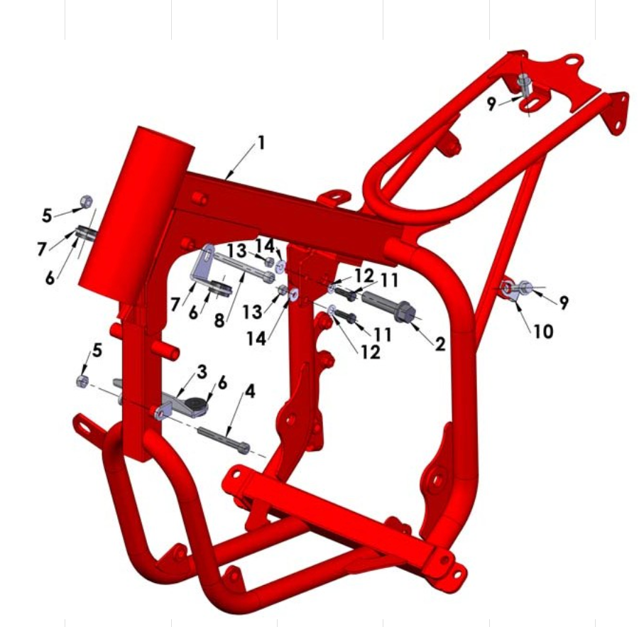 Cobra 50JR 2012 Parts – Frame – Mounting Hardware II