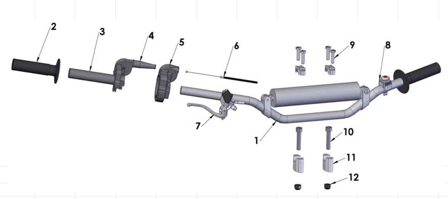 2012 Cobra 50SR (King) Parts – Bars and Controls