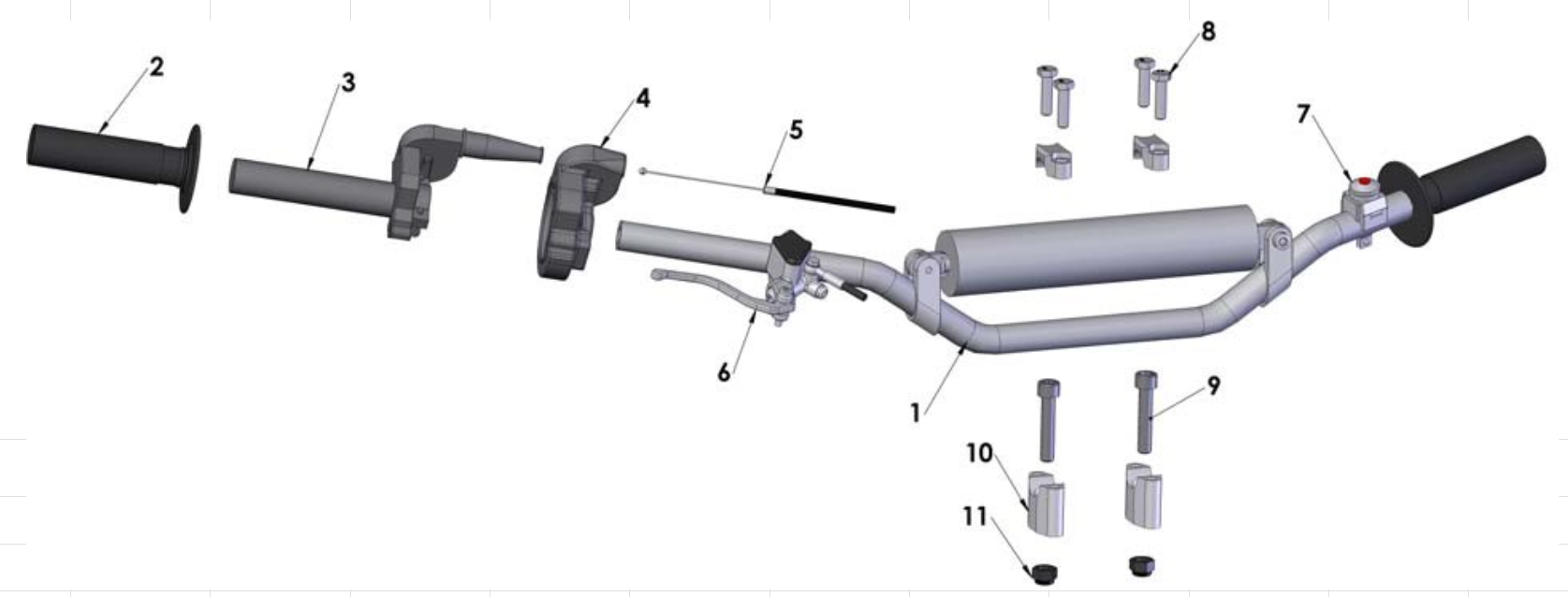 2012 Cobra 50 Big Wheel Parts – Bars and Controls