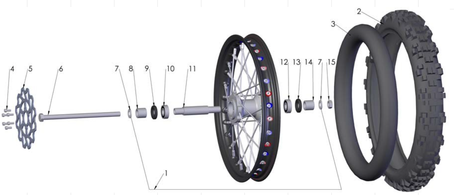 2012 Cobra 50 Big Wheel Parts – Front Wheel