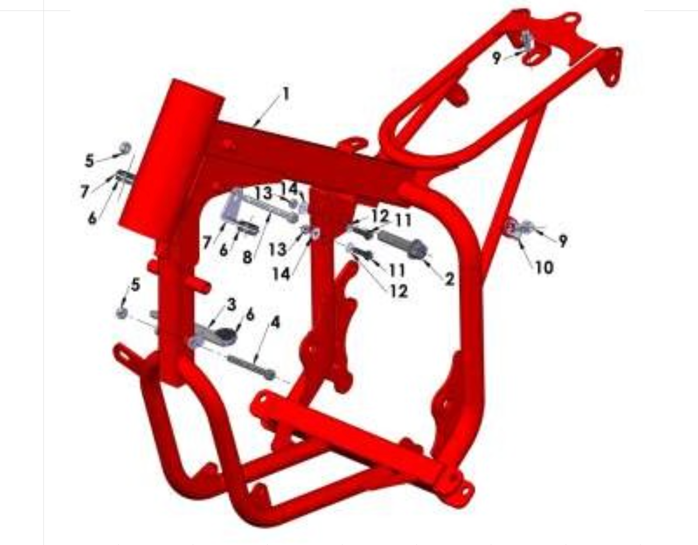 Cobra 50JR 2013 Parts – Frame – Mounting Hardware II