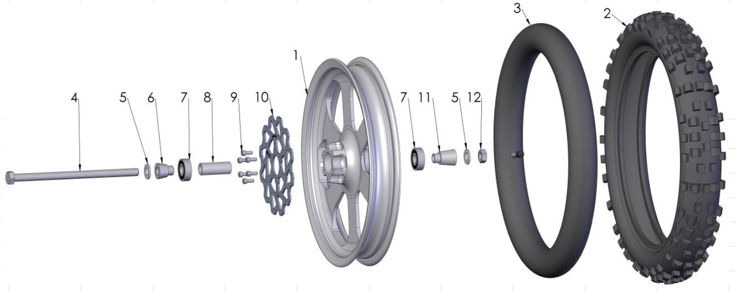 Cobra 50SR (King) 2013 Parts – Front Wheel