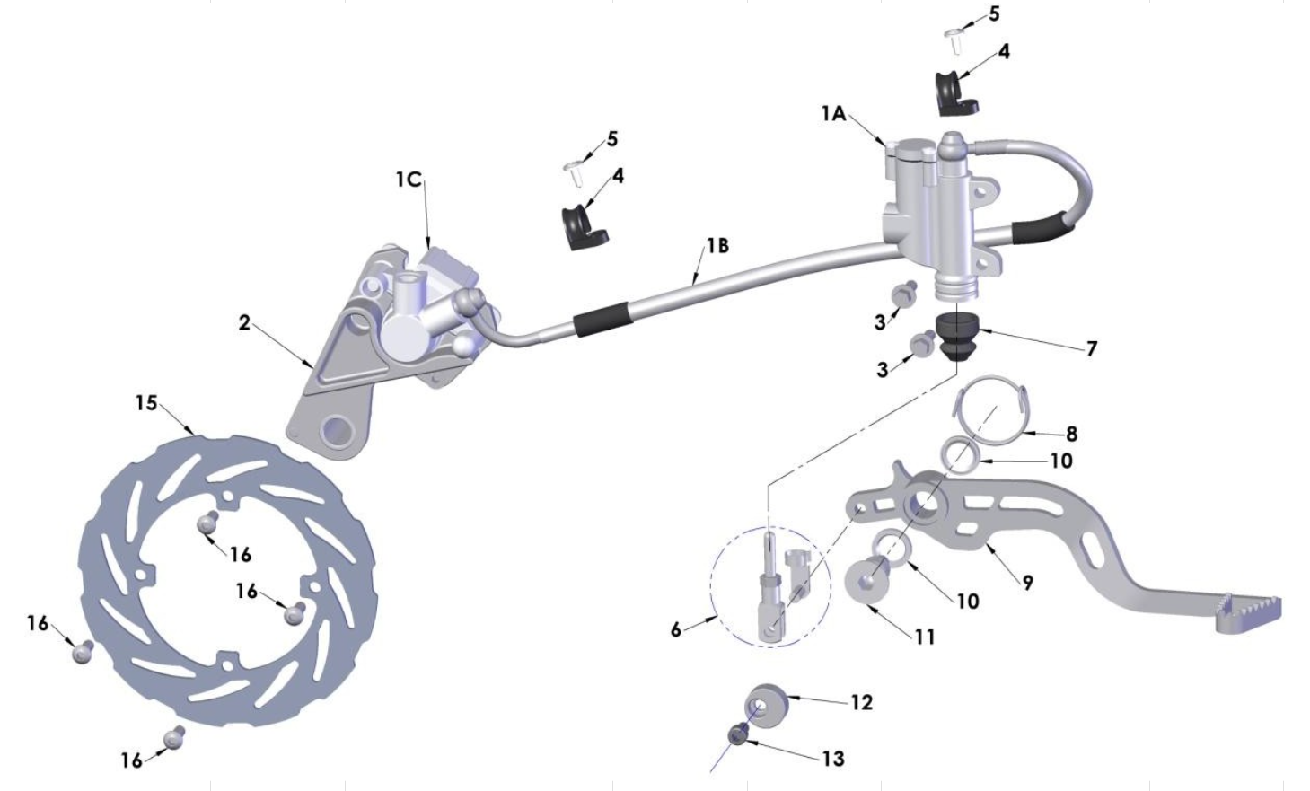 2013 Cobra CX65 Parts – Rear Brake