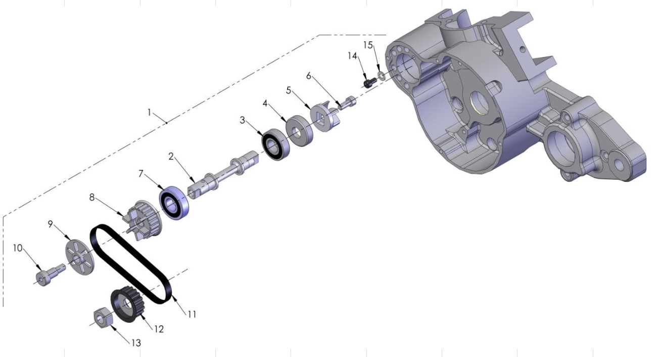 2014 Cobra 50JR Parts – Engine – Water Pump