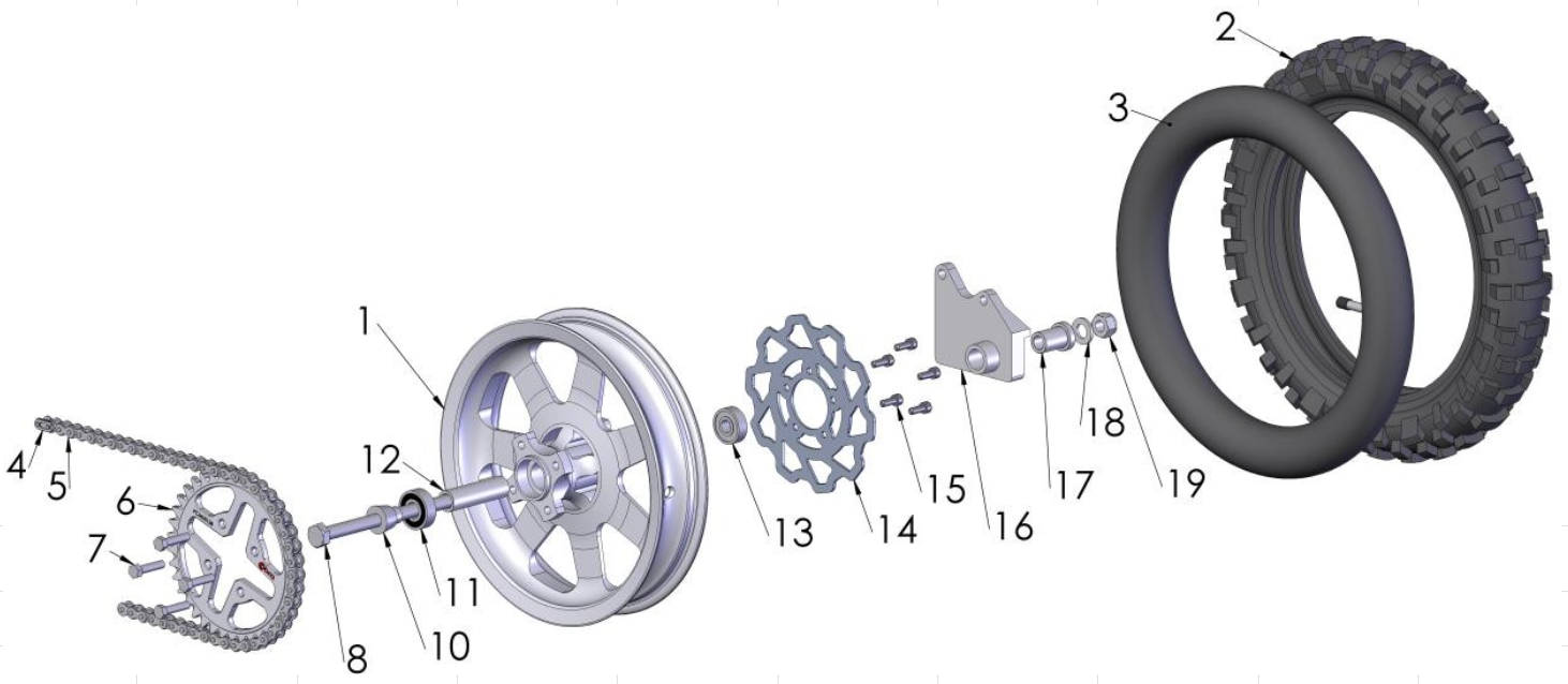 Cobra 50JR 2014 Parts – Rear Wheel