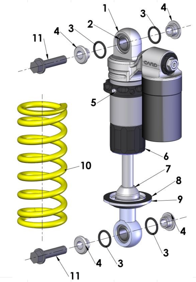 2014 Cobra 50JR Parts – Shock