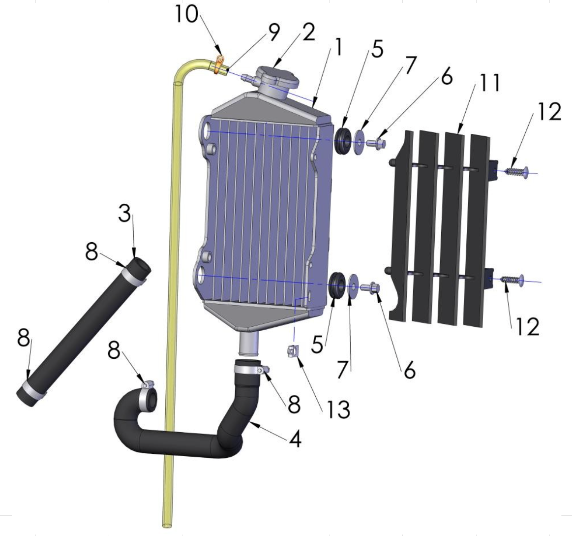 Cobra 50SR (King) 2014 Parts – Coolant System