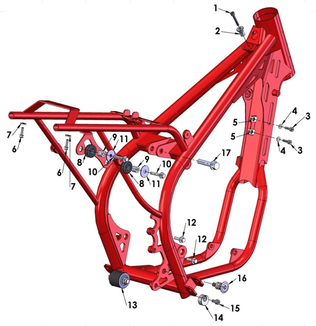 Cobra 50SR (King) 2014 Parts – Frame II