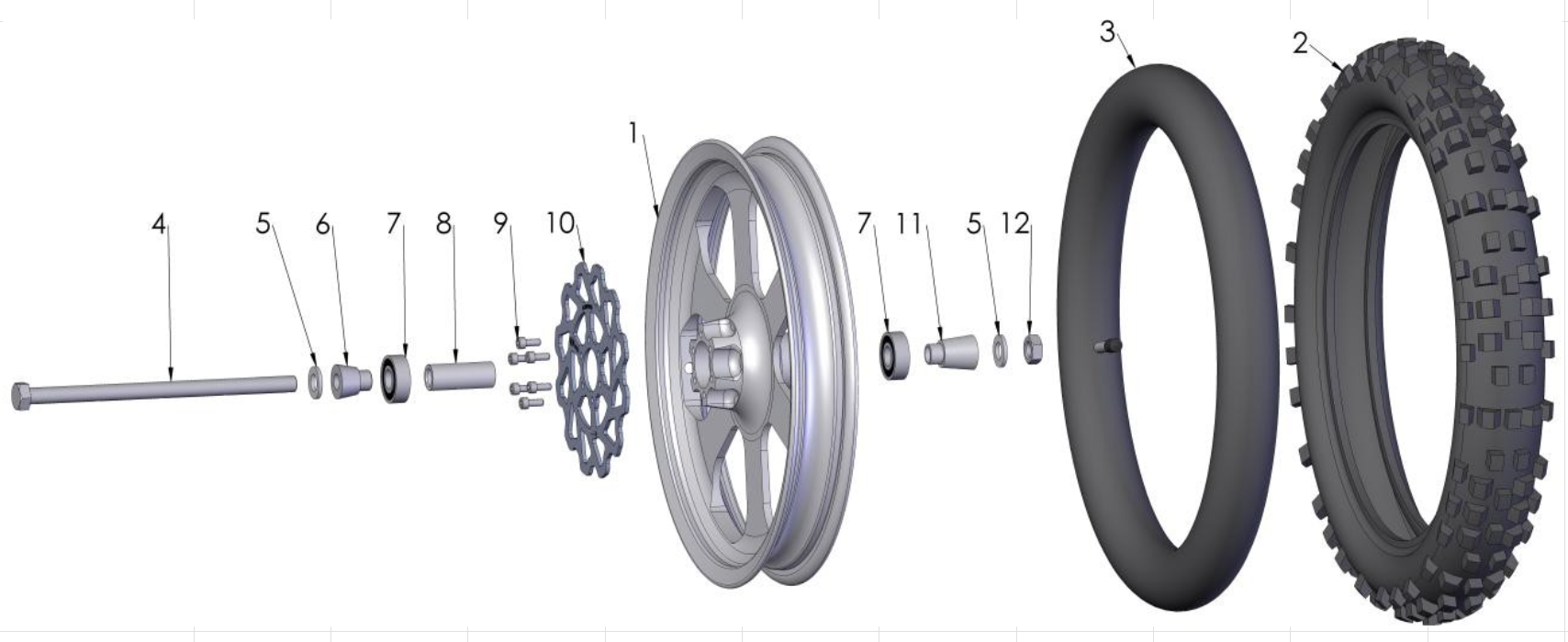 2014 Cobra 50SR (King) Parts – Front Wheel