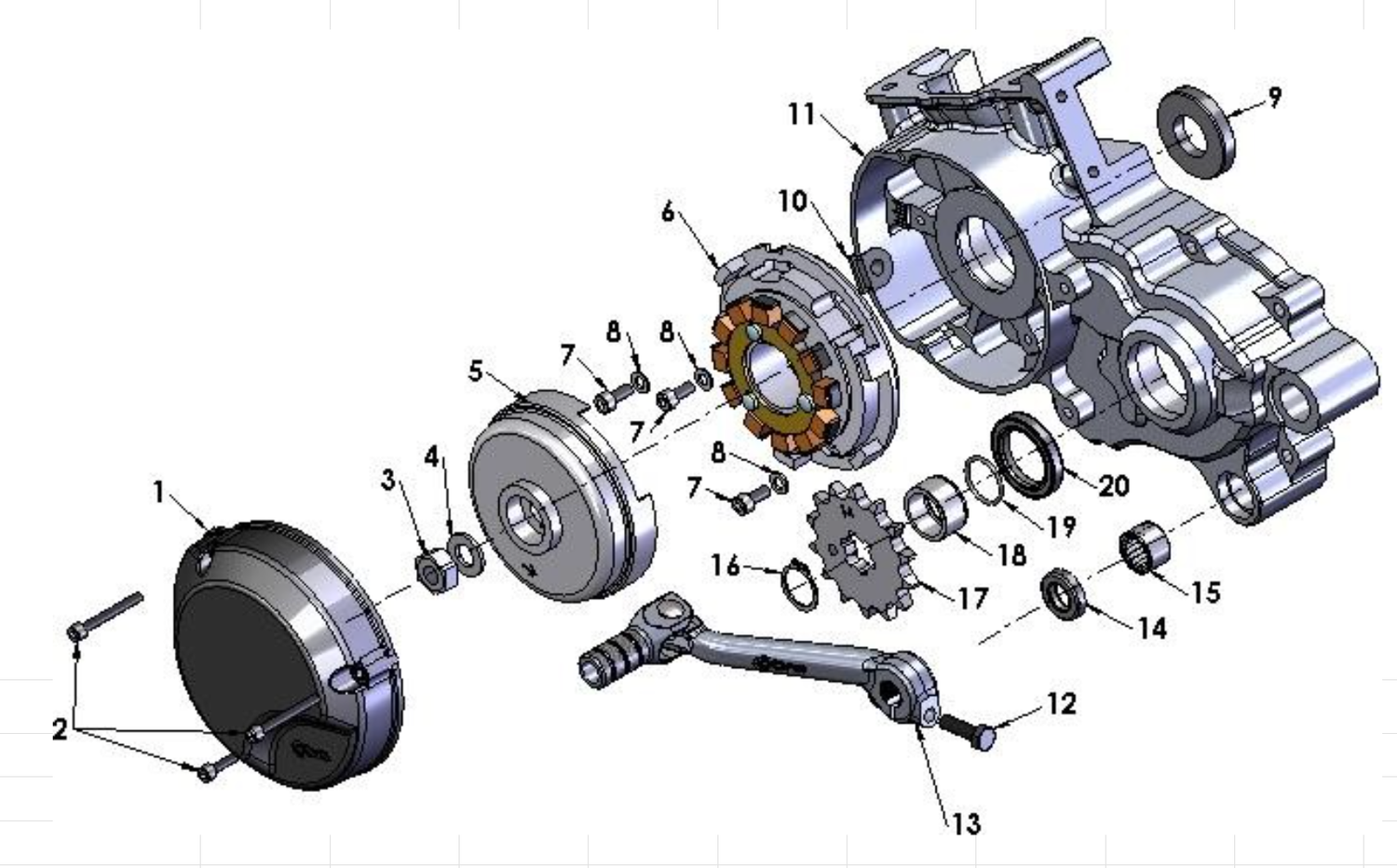 2014 Cobra CX65 Parts – Engine – Ignition Side