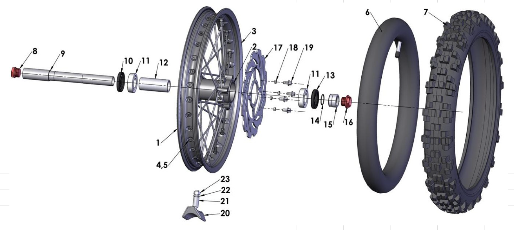 2014 Cobra CX65 Parts – Front Wheel