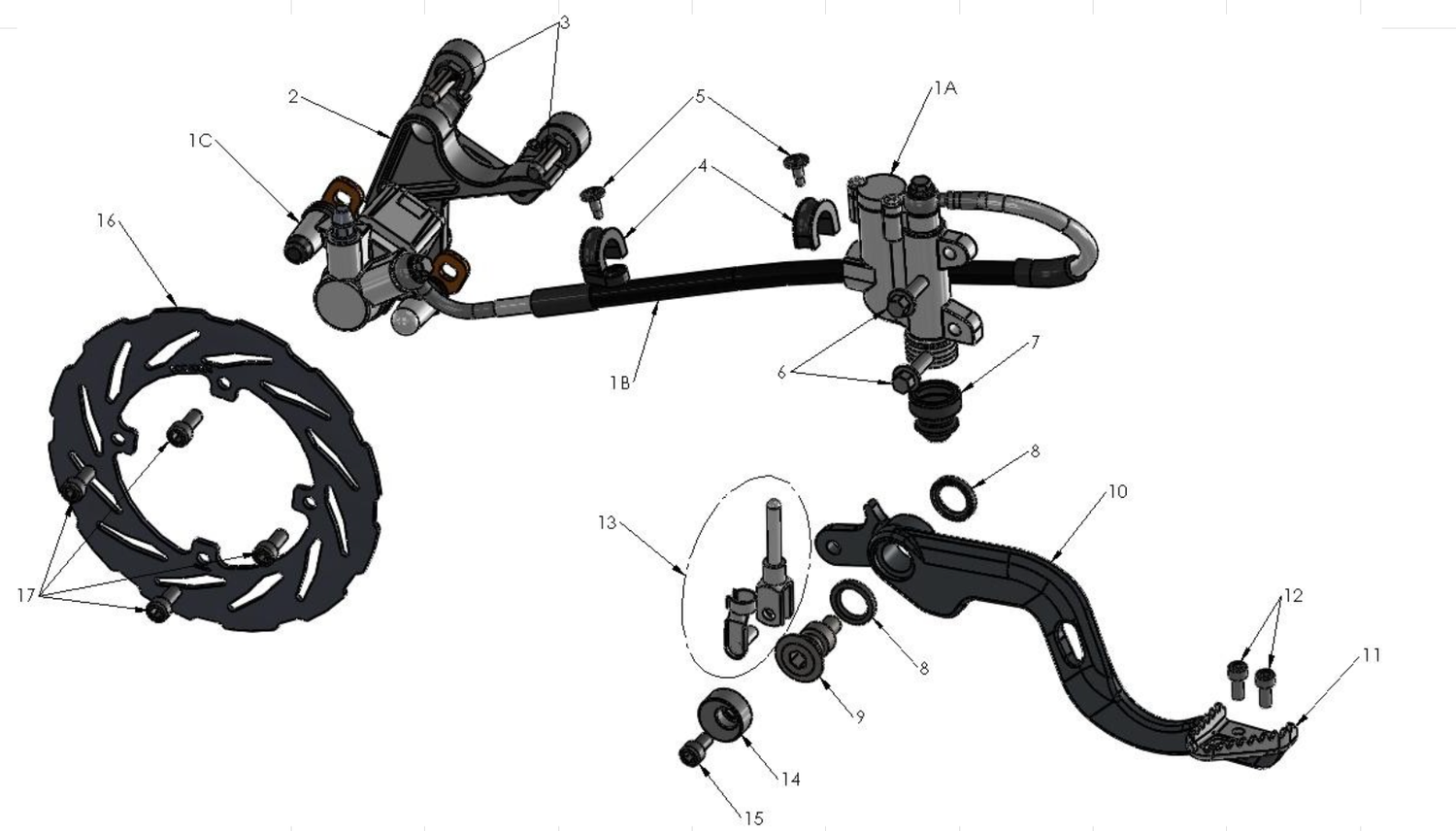 2014 Cobra CX65 Parts – Rear Brake