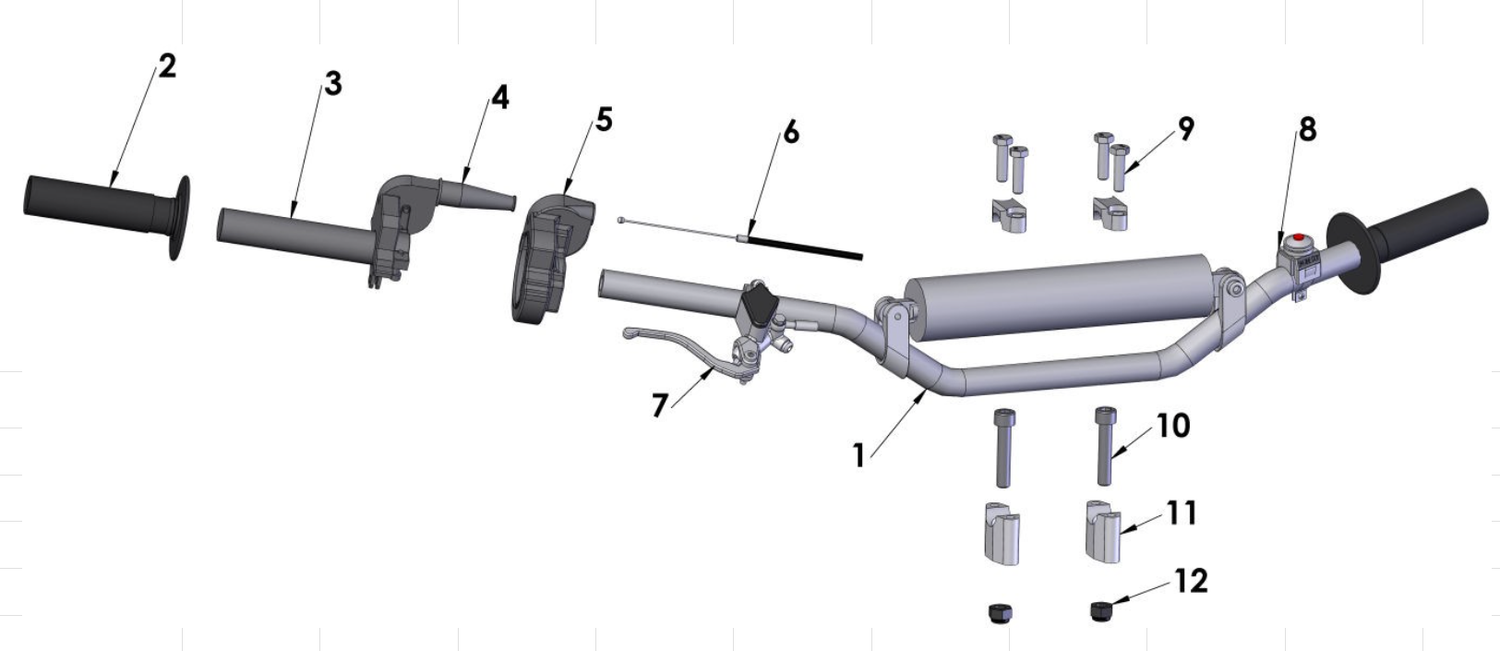 2015 Cobra 50SR (King) Parts – Bars and Controls