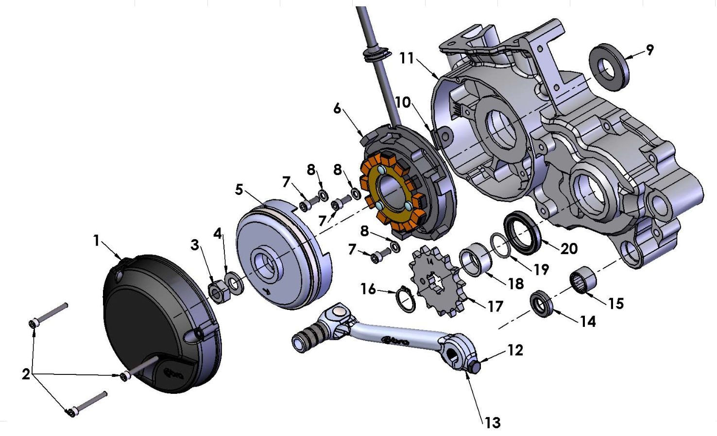 2015 Cobra CX65 Parts – Engine – Ignition Side