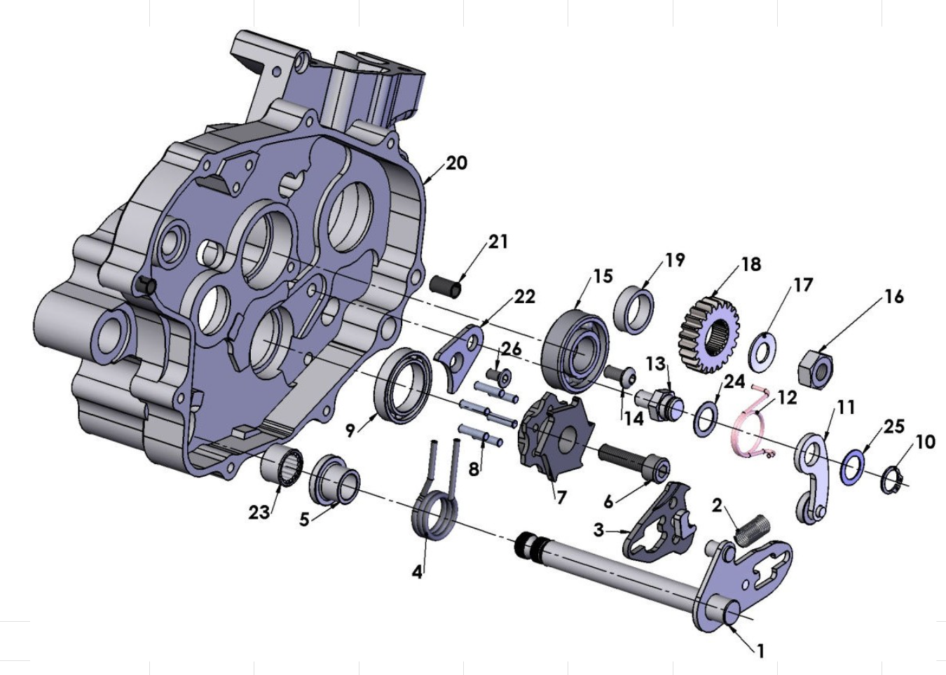 2015 Cobra CX65 Parts – Engine – Shift Mechanism