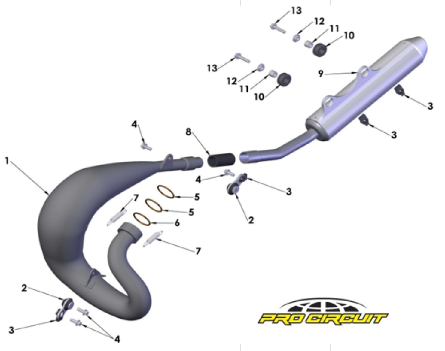 2015 Cobra CX65 Parts – Exhaust System