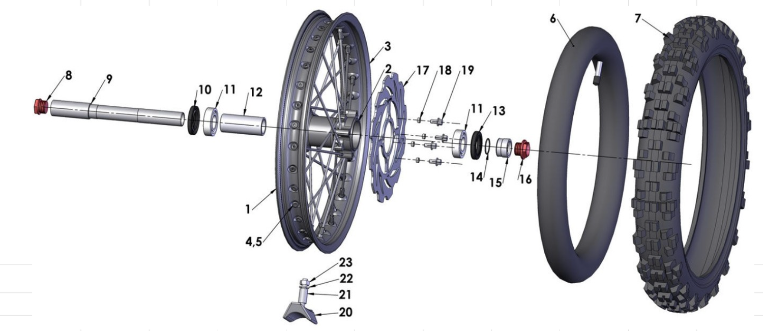 2015 Cobra CX65 Parts – Front Wheel