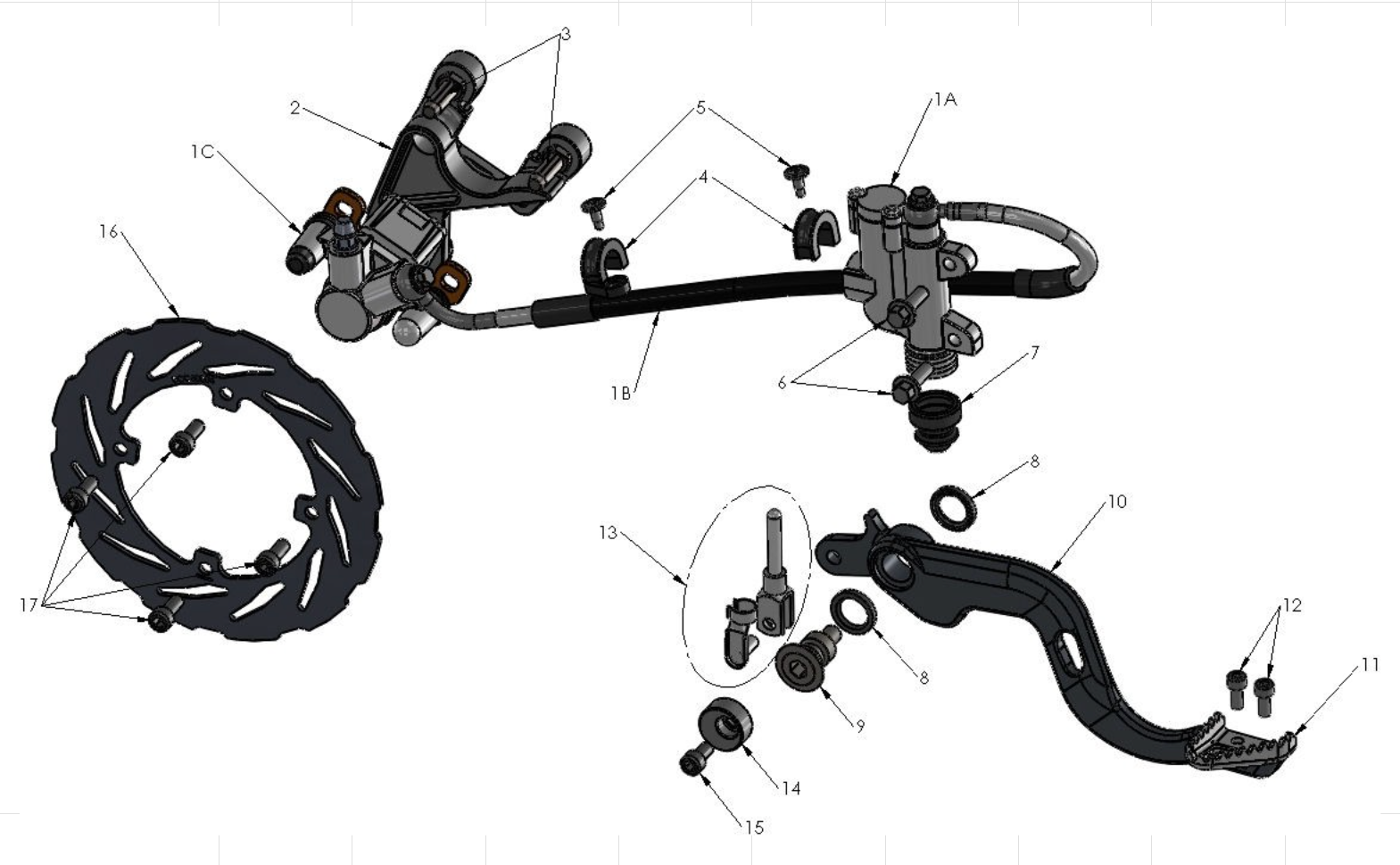 2015 Cobra CX65 Parts – Rear Brake