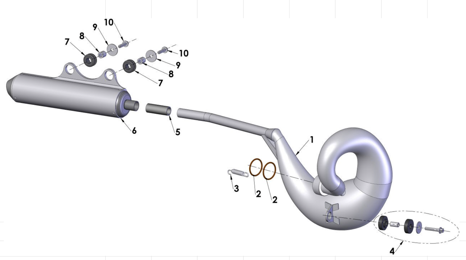 Cobra 50JR 2016 Parts – Exhaust System