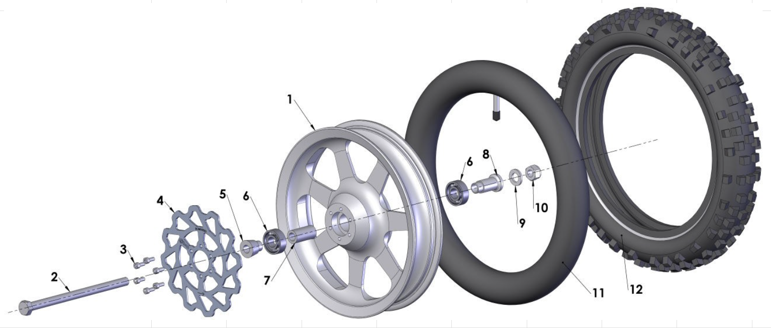 Cobra 50JR 2016 Parts – Front Wheel