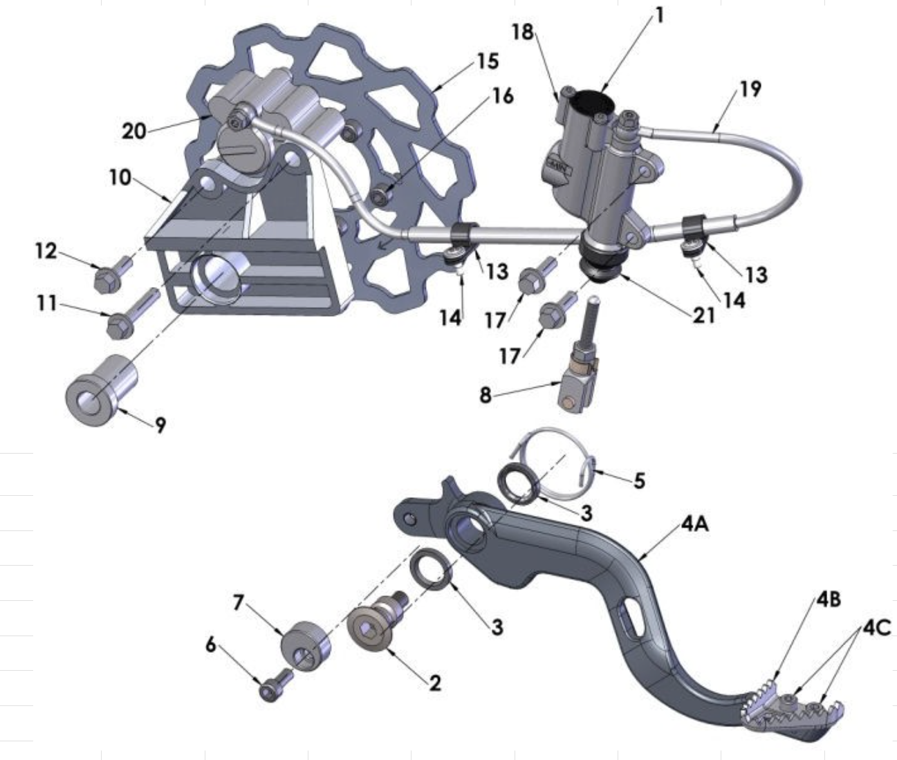 Cobra 50JR 2016 Parts – Rear Brake