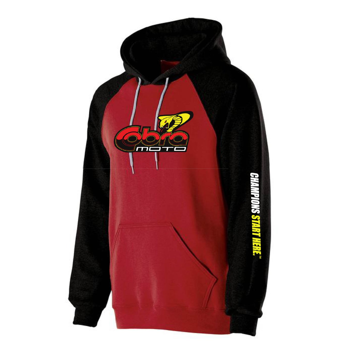 COBRA MOTO RED HOODIE