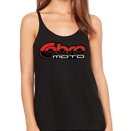 Womens Cobra Moto Tank-Black