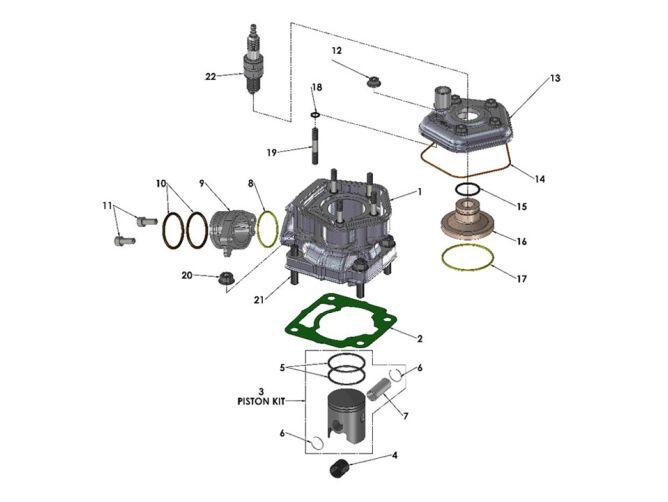 CYLINDER HEAD OUTER - 65CC & VENOM