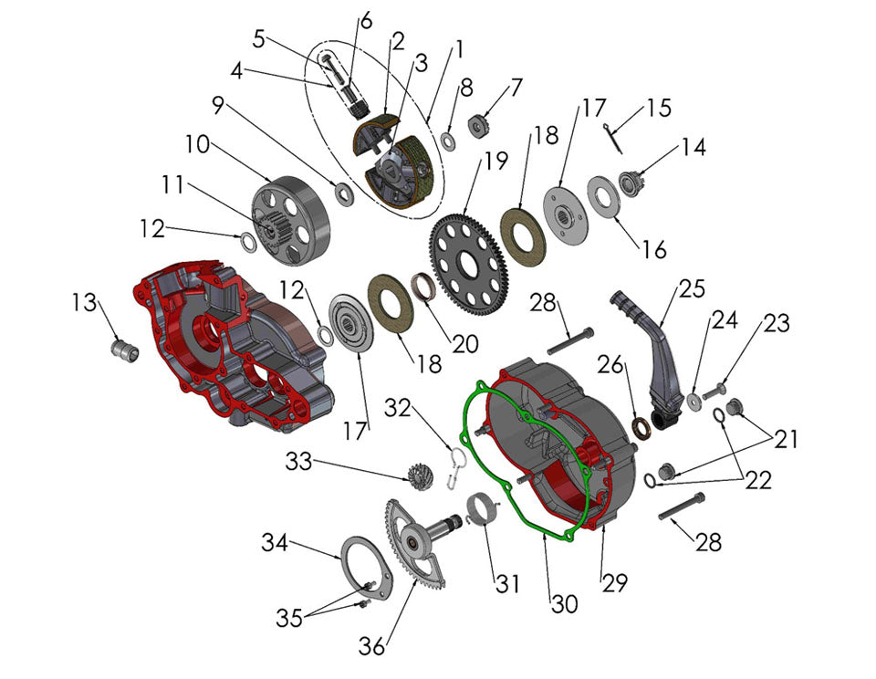 BEARING - NEEDLE - CLUTCH 3 SHOE