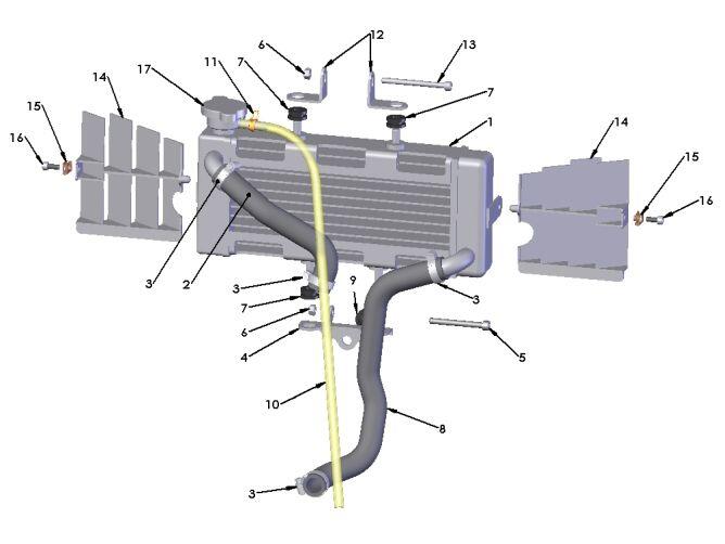 HOSE - RADIATOR - RIGHT SIDE - VENOM ENGINE