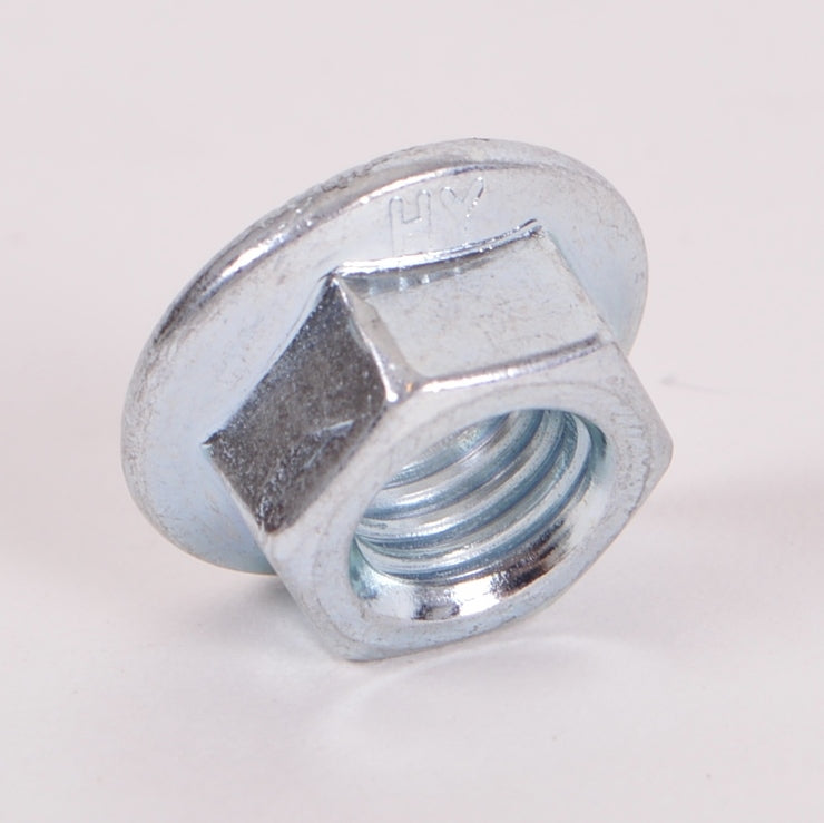 8MM FLANGE NUT-ZINC - CLASS 10 - NO SERRATIONS